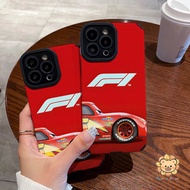 F1 Cars Lightning McQueen Leather Phone Case for iPhone 17 Pro Max 16 15 14 13 12 11 Pro Max 8 7 Plu