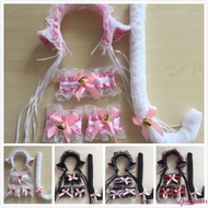 Wish Set Bando Telinga Kucing Rubah Ekor Untuk Cosplay Anime