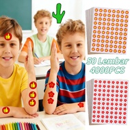 5 Sheets/4000Pcs Reward Stickers Children's Motivational Sticker/s Thumb Sticker/s Award Sticker/s