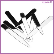 8pcs Metal Collar Stays in a Clear Plastic Box with 4 Sizes (55.9mm+63.5mm+69.9mm+76.2mm/2.2 - 3 Inc