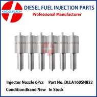6Pcs Diesel Fuel Injector Nozzle Tips DLLA160SN822 105015-8220​ for Mitsubishi Fuso Super Great 6D40
