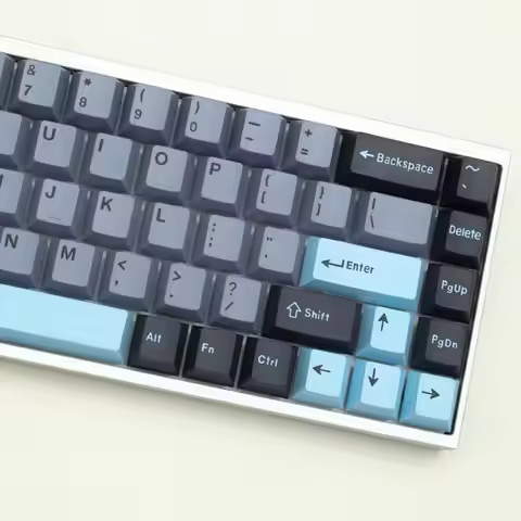 173 Keys 8008 GMK Keycaps Cherry Profile Double Shot ABS Keycap For MX Switch Mechanical Keyboard Bl