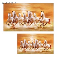 [Adepe] Seven Horses Picture Animal Poster Gift Modern Ornament Home Decor 7 Running Horses Wall Art