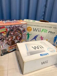 Wii 全套（可拆售）+Wii fit+家庭訓練機（免運）