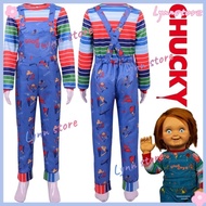 [Child/Adult]Chucky Cosplay Costume Bib-Pants Scary Movie CHILD'S PLAY Chucky Jumpsuit Outfits Hallo
