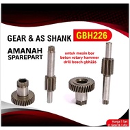 MESIN Bull spare parts gear and axle shank GBH226 set for bosch GBH226 rotary hammer drill machine