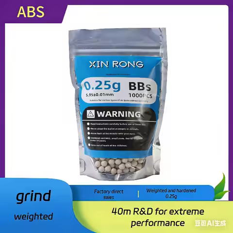 1000 Rounds BBs 5.95mm 0.2g/0.25g Paintball Bullets Tactical Strike Ball High Quality Air Gun Ammo f