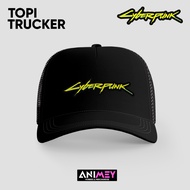 Cyberpunk Logo Trucker Hat Cyberpunk Mesh Hat/ Gaming Hat/