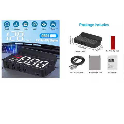 M3 HUD Head Up Display OBD2 Speedometer Windshield Projector Trip Computer Digital Speed Alarm Fuel 