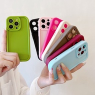 8 Colors Solid Color Eye Camera Case For iPhone 15 Pro Max 14 Pro Max 13 Pro Max 16 Pro Max Shockpro