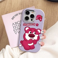 Ka Ai Strawberry Bear Case For OPPO A15 A15S A16K A16E A16 A16S A17 A17K A1K A31 A8 A36 A76 A96 A38 