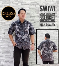Kemeja Lengan Panjang Pria Motif Batik SWIWI KEIKO BATIK Baju Adat Jawa Keraton Baju Batik Pria Leng
