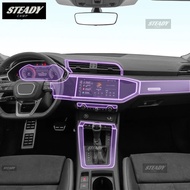 For Audi Q3 G2B 2019-2023 Car interior Center console transparent TPU Paint protective film Anti scr
