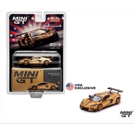 Mini GT Chevrolet Corvette C8R Star&Stripes 2023 Gold Bronze Limited USA Mijo MGT No. 548 Scale 1/64