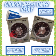 CIKACHI AH3-1 240V TIMER RELAY - (0~10 MIN AND 0~30 MIN)