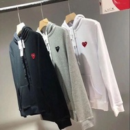 Japanese Kawahisa Men And Women Love Zipper Hooded Sweater Play Loose Casual Little Red Heart Couple