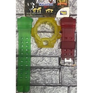 BNB CUSTOM GW9400 RANGEMAN JELLY MATTE RASTA + BUCKLE FOR ORIGINAL GSHOCK