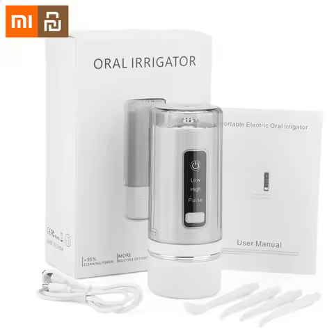 Xiaomi Youpin Electric Oral Irrigator Detachable Water Flosser Portable Dental Water Jet Waterproof