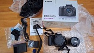 Canon EOS 200D 數碼單反相機連鏡頭 齊盒齊配件齊說明書