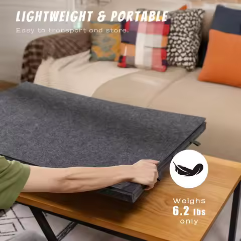 77x52cm Felt 6-in-1 Puzzle Storage Tray Set with 6-Drawers Portable Foldable Puzzle Table for Home O