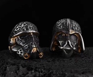 BWL x Star Wars 星戰銀戒指 鎏金塗鴉白兵(已停產絕版，Bill 私藏品）Bill Wall Leather Vinavast Good art Chrome Heart