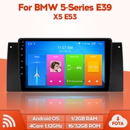 WeBetter TopNavi 9inch 4Core IPS Full Touch Android Car Raido Player For BMW 5 Series E39 X5 E53 Wit