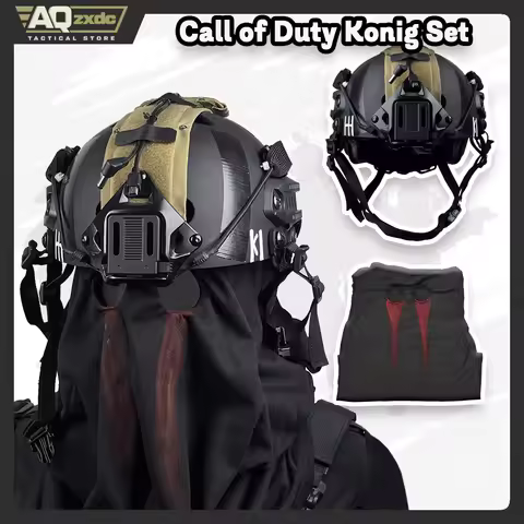 AQzxdc Cod Ghost Konig Set - Tactical Helmet Call of Duty 19cos Service Comic Exhibition Equipment H