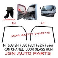 RUN CHANEL , DOOR GLASS RUN MITSUBISHI CANTER FUSO FB511 FE639 FE647
