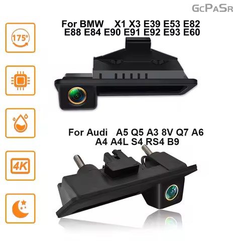 Rear View Camera For Audi A5 Q5 A3 8V Q7 A4 A4L S4 For BMW X1 X3 E39 E53 E82 Backup Reverse AHD 2K F