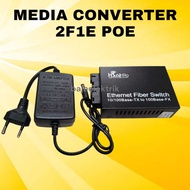 MEDIA CONVERTER 2F1E POE 2 FIBER 1 ETHERNET