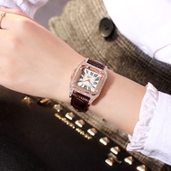 [Send celet] Ladies Diamond Watch Starry Sky Luxury celet Set Watch Ladies Casual Leather Strap Quartz Watch Female Clock zegarek damski