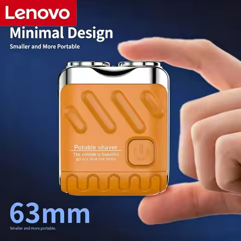 Lenovo Mini Electric Travel Shaver Men Pocket Size Type-c Rechargeable Portable Painless Cordless Tr
