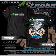 "4 STROKE" 4 STROKE T-SHIRT | "RACING 4STROKE" T-SHIRT, jumbo men's clothing 6XL | MEN'S T-SHIRTS