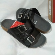 Promooo!!!Sandal Kulit PU / Sandal Kulit Carvil / Sandal Selop 2 / Sandal Hawet Pria / kickers -sand