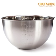 CHEFMADE 18/8 Stainless Steel 20CM/24CM Kitchen Household Round Egg Bowl Mixing Basin Cream Pot WK9364/WK9365