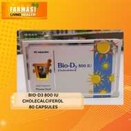 BIO-D3 800 IU CHOLECALCIFEROL 80 CAPSULES