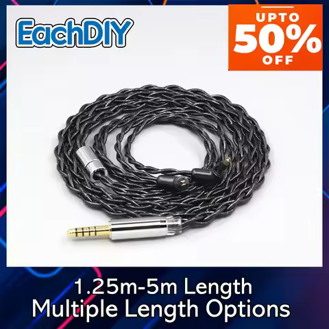 Graphene Gold Pure 99% Silver Palladium Floating Earphone Cable For Sony MDR-EX1000 MDR-EX600 MDR-EX