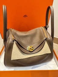 Hermes Lindy 26 大象灰 金扣