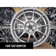 New sport rim 16 Inch Rm1200 4Pc RIM 5X100 WISH (NEW ALZA ) ALTIS POLO (KENA BELI 2KALI 1PAY 2PC 1BO