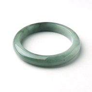 幽森 | 細糯起膠/漸層綠/細平安鐲/手圍16.5 | 天然A貨翡翠手鐲