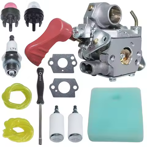 AASS-C1M-W44 Carburetor Carb With Air Fuel Filter Line Kit For Craftsman Poulan 33CC PP333 PP330 PPB