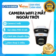 Yoosee PTZ WiFi Camera 2 Eyes Outdoor 8.0Mpx, 2-Way Talk, Color Night Vision