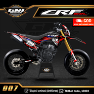(BISA COD) Decal Stiker Dekal sticker CRF 150 L - Variasi LIs Motor CRF Custom Nama Nomor full body 
