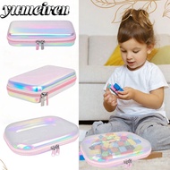 YUMEIREN Transparent Laser Storage Box, Portable Stack Combination Transparent Zipper Hard Bag, Draw