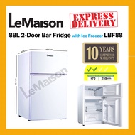 LeMaison Mini Bar Fridge 88L 2 door with freezer