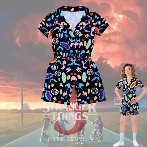Eleven Cosplay Costume 11 TV Matter Thin Halloween Party 80s Retro Clothing Eleven 11 Cos Outfits St