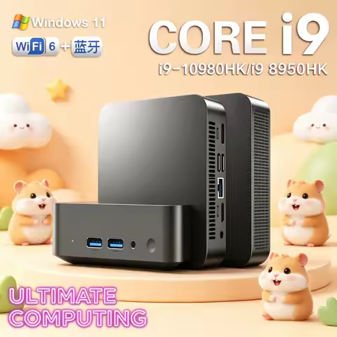 Arcane 2026 Portable Mini PC Core I9 10980HK/i9 8950HK Celestial Gaming Mini PC Windows 11 Pro 16GB 