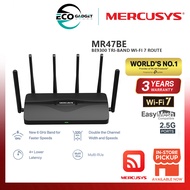 Mercusys MR47BE | BE9300 Tri-Band Wi-Fi 7 Router - Blazing-Fast 9.3Gbps Tri-Band Speeds EasyMesh-Com