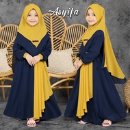 [M.S] Gamis ANAK CANTIK/LUCU BANGET Asyifa Fashion Muslim Anak Usia 8-12 TahunDress Wanita / Dress Wanita Kekinian 2021 / Dress / Baju Wanita Pesta / Dress Korea / Korean Style / Pakaian Wanita Model Terbaru 2021 / Dress Manda