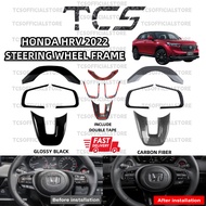 TCS HONDA HRV 2022-2025 NEW FACELIFT STEERING WHEEL FRAME COVER GARNISH ACCESSORIES HRV BARU